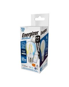 Energizer LED älylamppu/hehkulamppu E27 Wifi 700 Lumen (Useita valkoisia sävyjä)