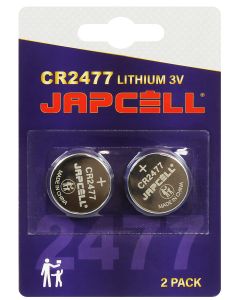 Japcell Lithium CR2477 paristot - 2 kpl. pakkaus