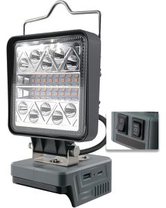 LED-spottilamppu 800-1800 lumen Milwaukee 18V akulle