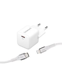 Intenso® USB-C GaN Virtalähde 30W PD/QC sis. USB-C - Lightning-kaapeli