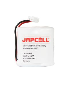 Japcell 2CR123 JST-liittimellä 6V