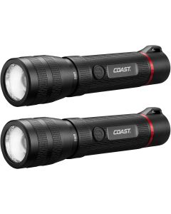 2 kpl Coast G60R 1000 lumenin vedenpitävä ladattava taskulamppu