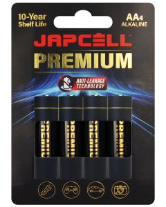 Japcell Premium AA alkaliparistot - 4 kpl Blisteri