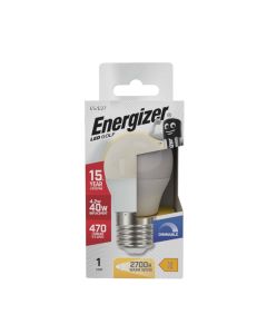 Energizer E27 LED kronepære 4.2W (470lm), 2700K, Varm hvid, Dæmpbar