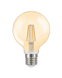Energizer E27 LED-lamppu GOLD, G80, 5W (500lm), 2200K, Lämmin valkoinen, Himmennettävä