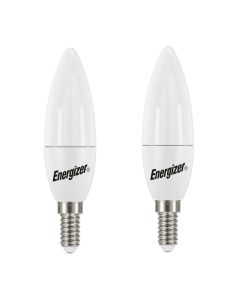 Energizer E14 LED-lamppu 4.9W, (470lm), 3000K, lämmin valkoinen, 2 kpl.