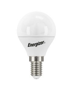 Energizer E14 LED kronepære 4.9W, (470lm), 3000K, Varm hvid, 2 stk.
