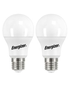 Energizer E27 LED GLS lamppu 8,8W (806lm), 3000K, lämmin valkoinen, 2 kpl.