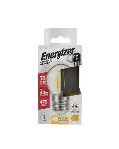 Energizer E27 LED glødepære 4W (470lm), 2700K, Varm hvid