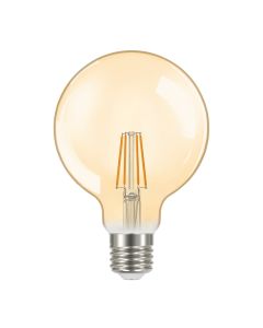 Energizer E27 LED-lamppu GOLD, G95, 5W (550lm), 2200K, Lämminvalkoinen.
