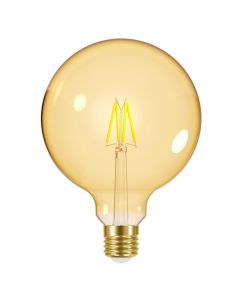 Energizer E27 LED glødepære GOLD, G125, 5W (550lm), 2200K, Varm hvid, Dæmpbar