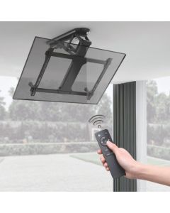 Moottoroitu ja kokoontaitettava TV-kattoteline kaukosäätimellä, 35 kg. 32" - 70".