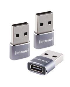 Intenso USB-C-USB-A-adapteri alumiinista - 3 kpl.