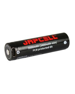 JAPCELL® 18650 ladattava Li-ION-akku - 3500mAh ja USB-C-liitin
