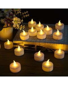 24 LED teevaloa - Valkoinen