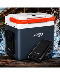Zorn Cooler 29L 12/230V/USB sis. Powerbank 20,000 mAh:n tehopankin