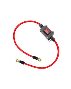 Mekaaninen DC-kytkin 5-24V - Inline, IP67 vesitiivis - 30 cm.