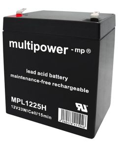 Multipower MPL1225H korkealuokkainen lyijyakku 12V - 5Ah