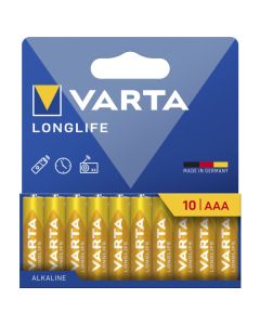 Varta LongLife Power AAA/LR03 -alkaliparistot – 10 kpl.