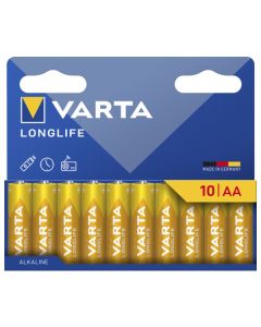 Varta Longlife AA/LR06 -alkaliparistot – 10 kpl.