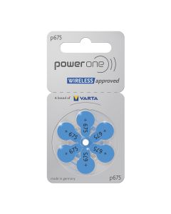PowerOne P675 PR44 Wireless -hyväksytyt kuulokojeen paristot – 6 kpl.