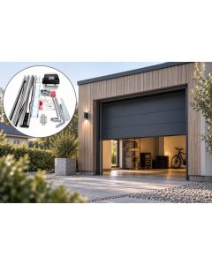 Autotallin oviaukkojen avaaja 800N 24 V DC, LED-valolla