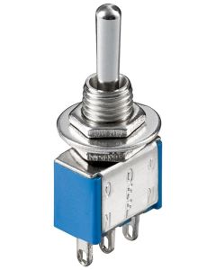 Miniature vipukytkin - ON-OFF-ON,  lodning pin