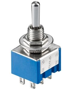 Miniature vipukytkin - ON-OFF-ON,  lodning pin