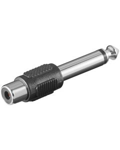 Audiokaapeli 6,35mm uros (2-pin, mono)  RCA naaras