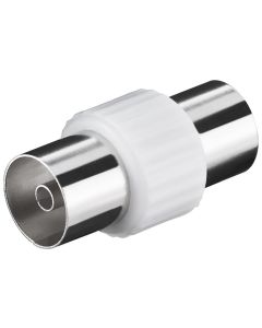 F-liitin: koaksaaliliitin naaras - koaksaaliliitin naaras, muovia