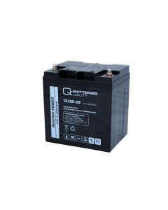 Q-Batteries 12LSX-28 12V 28Ah 10 vuoden AGM-akku