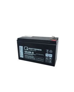 Q-Batteries 12LSX-9 12V 8,8Ah 10 vuoden AGM-akku