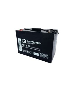 Q-Batteries 12LS-90 / 12V - 90Ah 10 vuoden AGM-akku