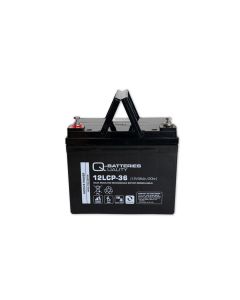 Q-Batteries 12LCP-36 12V 36Ah syväpurkaus AGM-akku (kulutusakku)