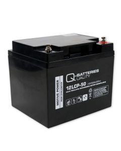 Q-Batteries 12LCP-50 12V 50Ah syväpurkaus AGM-akku (kulutusakku)