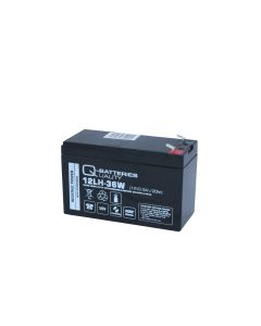 Q-Batteries 12LH-36W 12V 9Ah suurvirtainen AGM UPS-akku