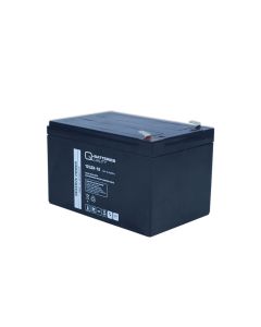 Q-Batteries 12LSX-12 12V 12,2Ah 10 vuoden AGM-akku 6,3 mm liitin