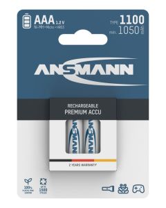 Ansmann AAA / R03 Ladattava paristo (4 kpl) 1100 mAh