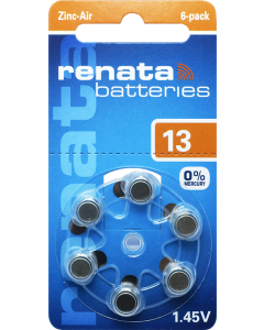 Renata ZA13 (6 kpl) Kuulokojeen paristo - 0 % elohopeaa