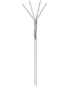 CAT 5e Verkkokaapeli, SF/UTP, harmaa, 100m kaapelirulla