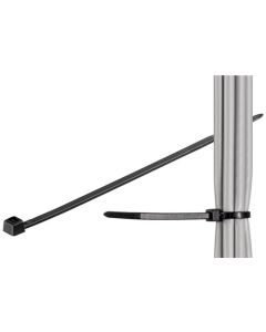 Säänkestävä nippuside, musta - 280 mm , 4.5 mm (100 kpl)