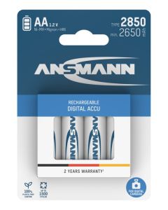 Ansmann AA / R06 / Mignon (4 kpl) Ladattava paristo 2850 mAh