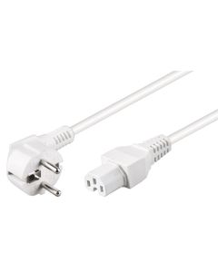 Virtajohto, 2 m, valkoinen