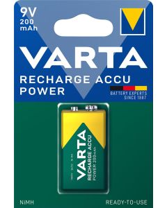 VARTA Power Accu E-Block E / 9V / R22 (1 kpl) 200 mAh Akku