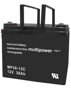 Multipower 12V - 36Ah Akku sähköajoneuvoon