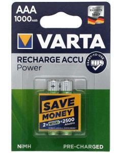 VARTA Professional AAA / R03 / Micro Ladattava paristo (2 kpl) 1000 mAh