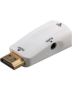 Kompakt HDMI&trade;/VGA+audio-adapteri