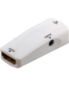 Kompakt HDMI&trade;/VGA+audio-adapteri