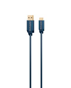 Clicktronic Casual USB-C&#153; -kaapeli 2m  USB A-Tyyppi