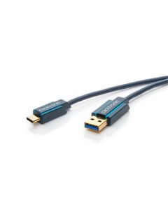 Clicktronic Casual USB-C&#153; -kaapeli 3m  USB A-Tyyppi